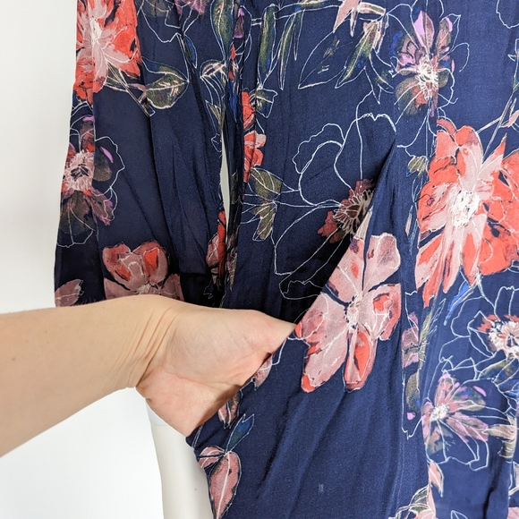 Free People Flutter Sleeve Floral Mini Dress - Picture 6 of 7